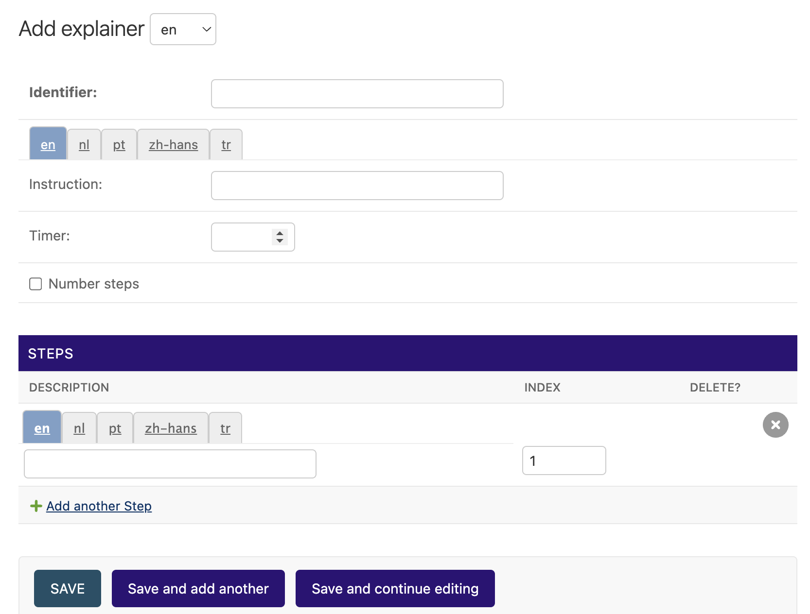 Configuring a Block
